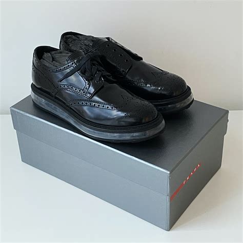 prada levitate brogue 6.5|Shop Prada Brogue Leather Platform Shoes .